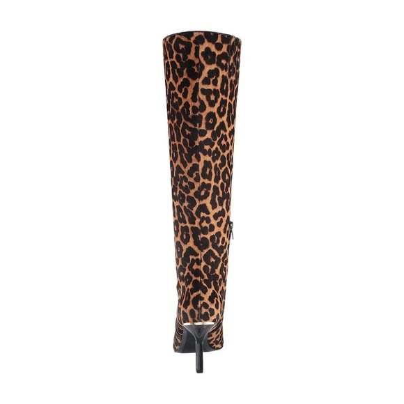 MICHAEL KORS Katerina Leopard Calf Hair Knee-High Stiletto Heels Boots 6.5 - Picture 4 of 16
